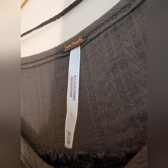 Free People - Aster High Low Oversized Henley top, size M - Picture 5 of 6